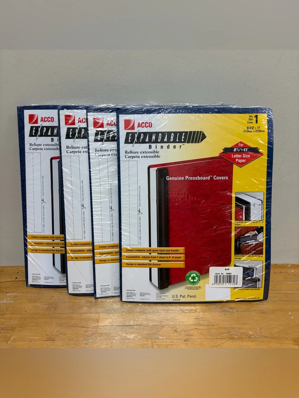 Lot of 4: Blue Binders ACCO 8 1/2